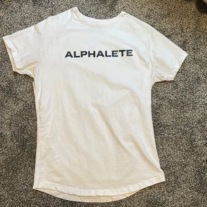 White Alphalete T-Shirt - Medium